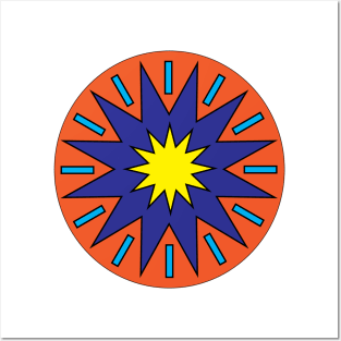 Star Circle design. Posters and Art